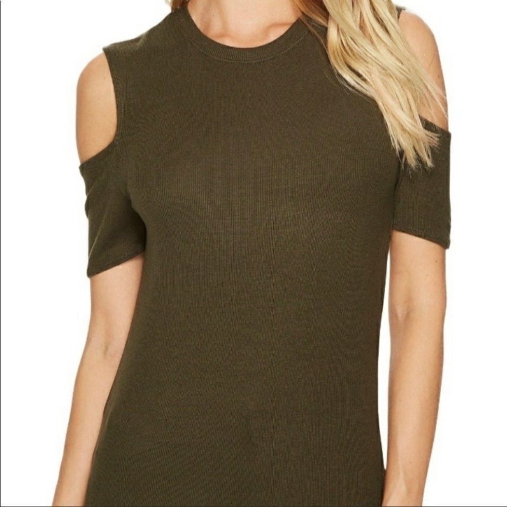 Joe Cold Shoulder Rib Knit Tee​ - Picture 2 of 2